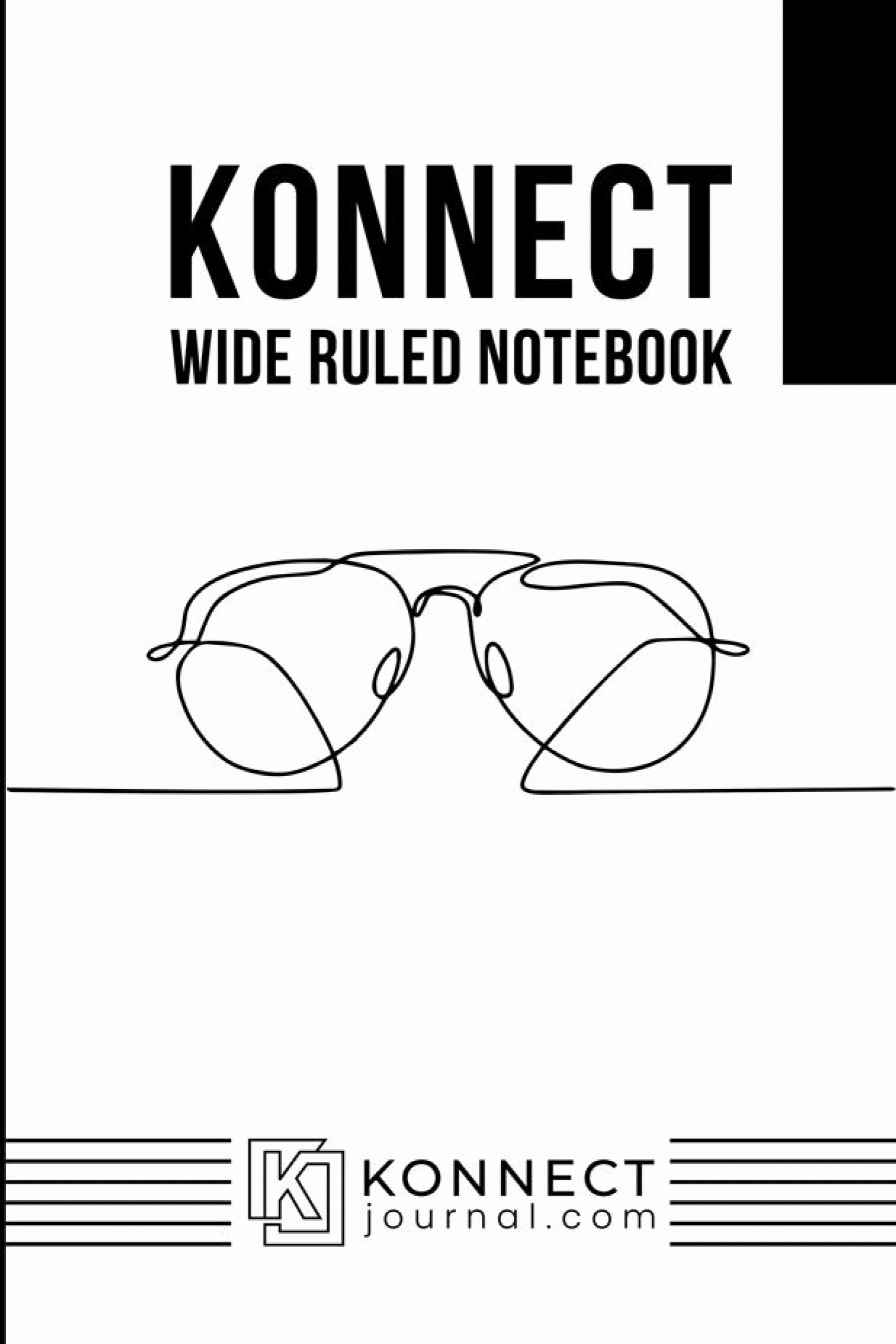 Konnect Wide Ruled Notebook cover page